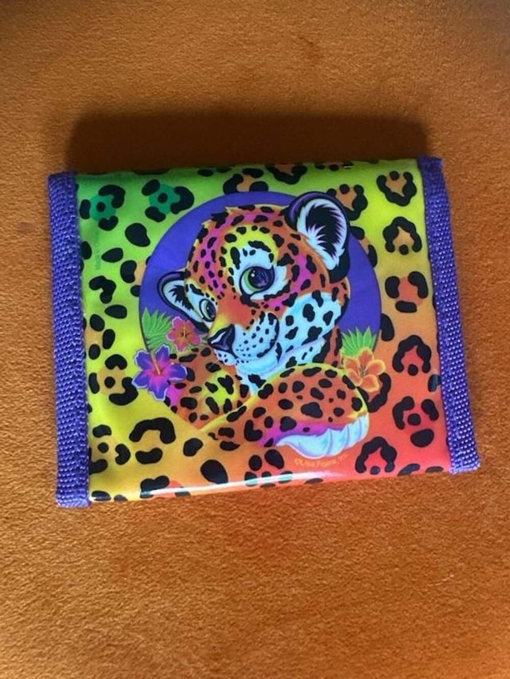 Lisa Frank Rare 90s Hunter Leopard Wallet